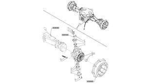 84188868 fusee voor New Holland T6070 wielen trekker