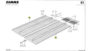 Claas blacha stopnia 0006622480 onderzeef voor Claas  Dominator 98 maaidorser