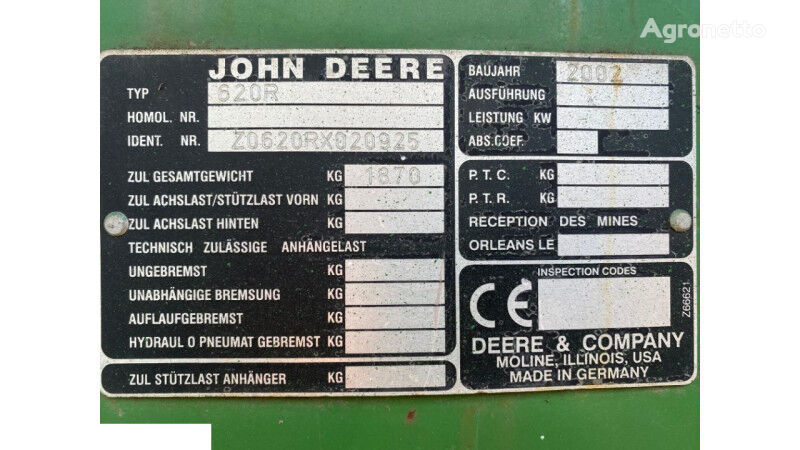 spiraalschroef voor John Deere 620r graan maaibord