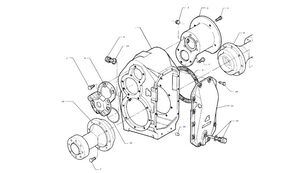 obudowa D46147500 versnellingsbakhuis voor Massey Ferguson   MF 30 32 maaidorser